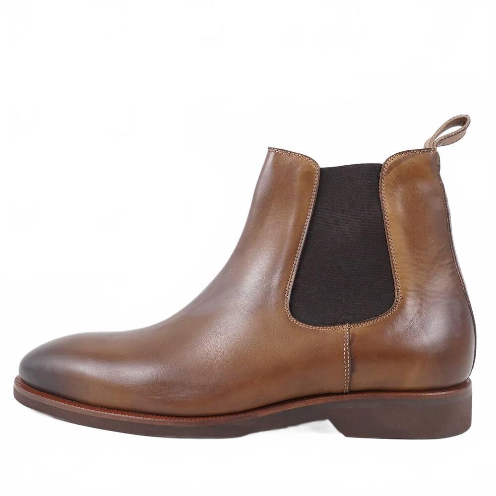 NEW PASTORI men's pertinax leather ankle boot in brown